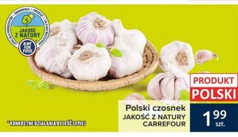 Carrefour Polski czosnek 1szt. oferta