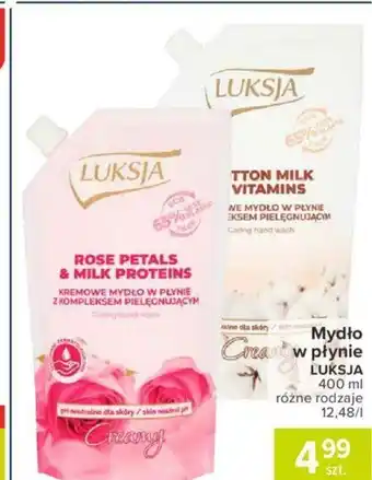 Carrefour Mydło w płynie Luksja 400ml oferta