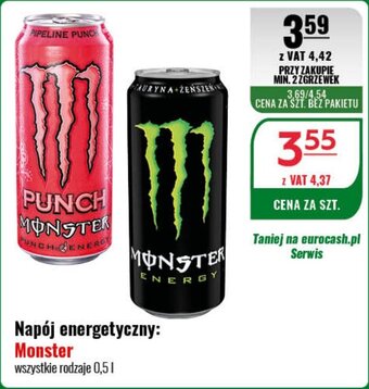 Eurocash Monster Napój energetyczny 0,5l oferta