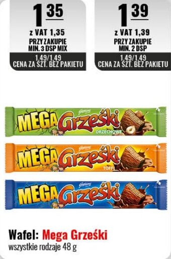 Eurocash Wafel: Mega Grześki 48 g oferta