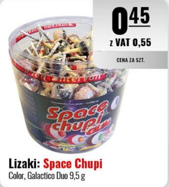 Eurocash Lizaki: Space Chupi Color, Galactico Duo 9,5 g oferta