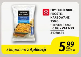 Selgros FRYTKI CIENKIE, PROSTE, KARBOWANE 750 G oferta