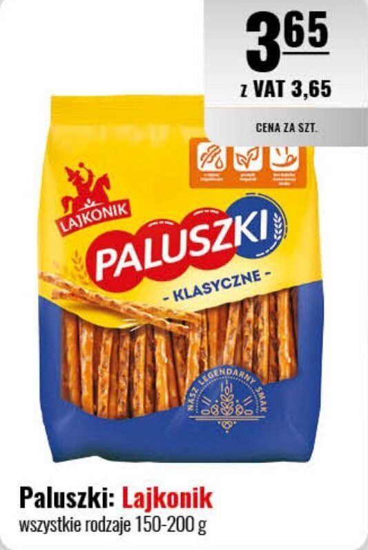 Eurocash Paluszki: Lajkonik 150-200 g oferta