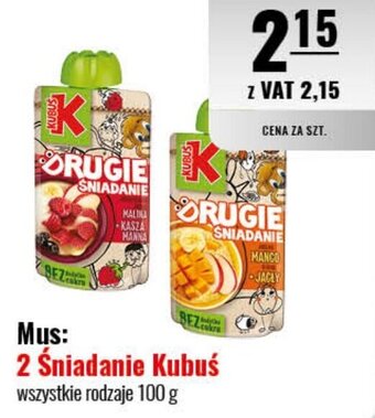 Eurocash Mus 2 Śniadanie Kubuś 100 g oferta