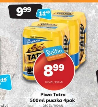 Delfin Piwo Tatra 4x500ml oferta