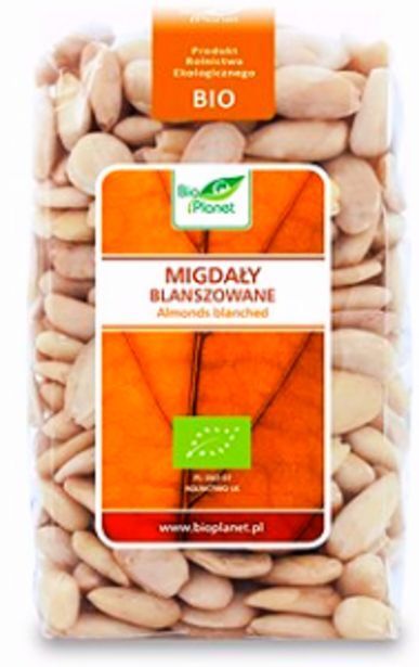 Słoneczko Migdały blanszowane bio 350 g bio planet oferta