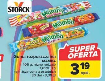 Carrefour Guma rozpuszczalna mamba fun park oferta