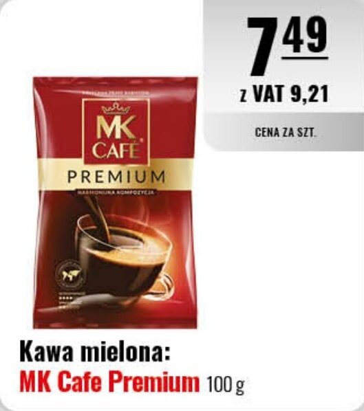 Eurocash Kawa mielona: MK Cafe Premium 100 g oferta