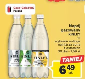 Carrefour Tonic premiere zero sugar kinley oferta