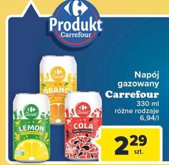 Carrefour Napój lemon carrefour classic oferta