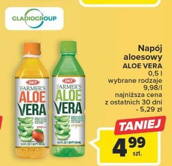 Carrefour Napój aloesowy z mango okf farmer's aloe vera oferta