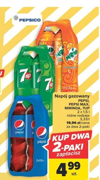 Carrefour Napój orange mirinda oferta