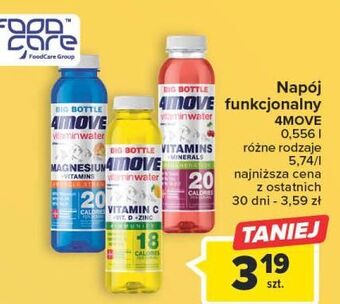 Carrefour Napój magnez + witaminy 4move vitamin water oferta