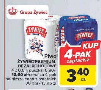 Carrefour Piwo żywiec bezalkoholowe oferta