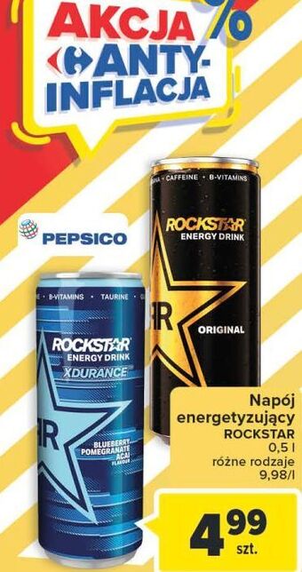 Carrefour Napój energetyczny blueberry rockstar xdurance oferta
