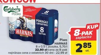 Carrefour Piwo harnaś jasne pełne oferta