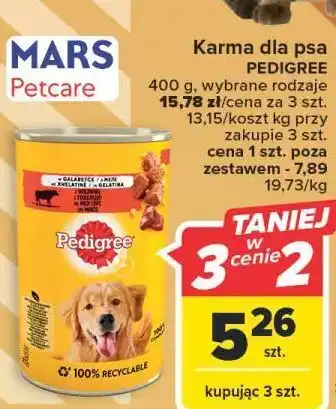 Carrefour Karma dla psa wołowina pedigree oferta