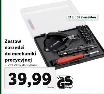 Lidl Zestaw narzędzi do mechaniki precyzyjnej parkside oferta
