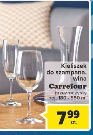 Carrefour Kieliszek do szampana carrefour oferta