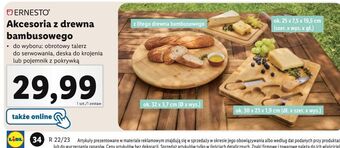 Lidl Deska bambusowa ernesto oferta