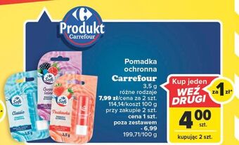 Carrefour Pomadka do ust truskawkowa carrefour oferta