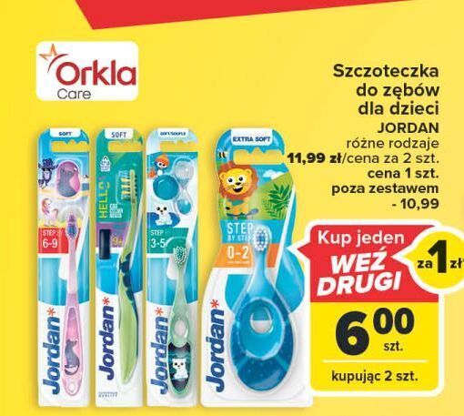 Carrefour Szczoteczka dla dzieci step by 9+ jordan oferta