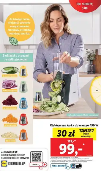 Lidl Tarka elektryczna do warzyw 150 w silvercrest oferta