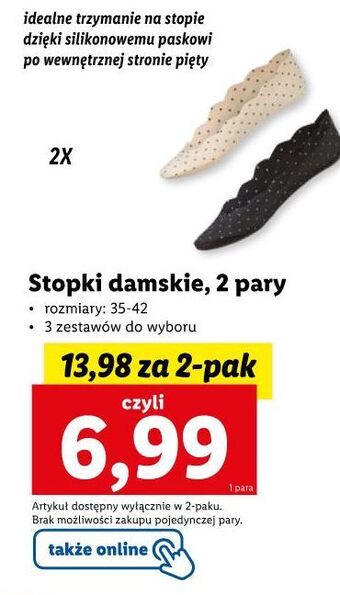 Lidl Stopki damskie 35-42 esmara oferta