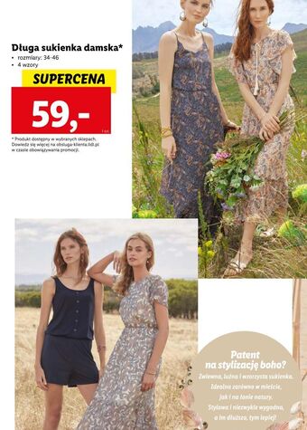 Lidl Sukienka damska esmara oferta