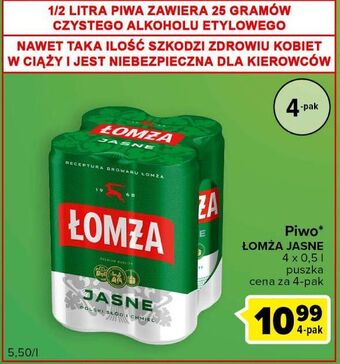 Piwo łomża jasne (dawniej export)