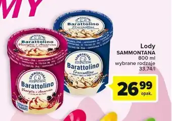 Carrefour Lody barattolino waniliowe z nadzieniem czarnej wiśni sammontana oferta