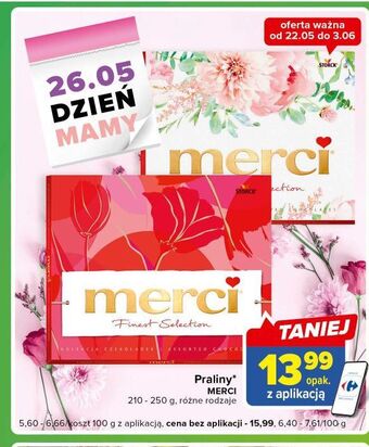 Carrefour Express Bombonierka czerwona storck merci oferta