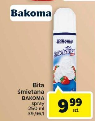 Carrefour Bita śmietanka bakoma oferta