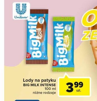 Carrefour Lód choco intense algida big milk oferta