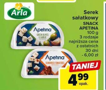 Carrefour Ser feta z suszonymi pomidorami arla apetina oferta