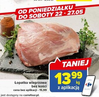 Carrefour Łopatka wieprzowa bez kości oferta