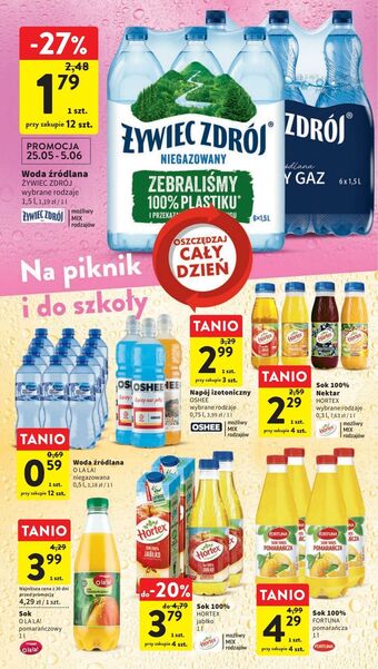 Intermarche Woda niegazowana żywiec zdrój oferta