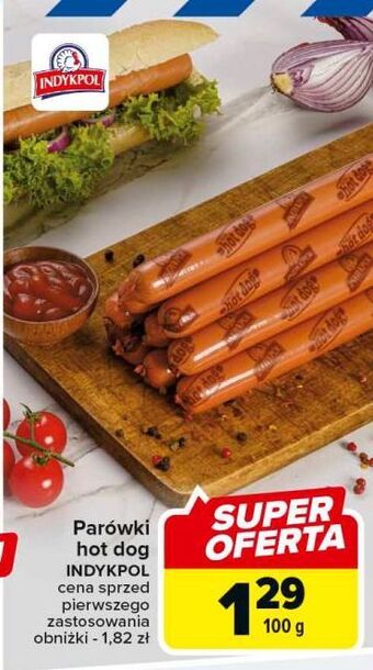 Carrefour Parówki hot dog indykpol oferta