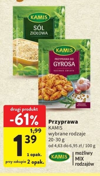 Intermarche Przyprawa do gyrosa kamis oferta