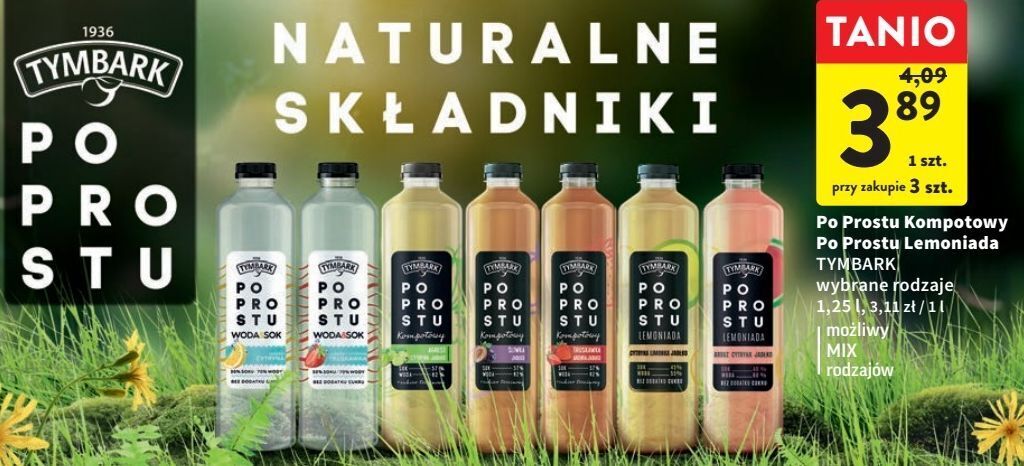 Intermarche Lemoniada cytryna-arbuz tymbark po prostu oferta