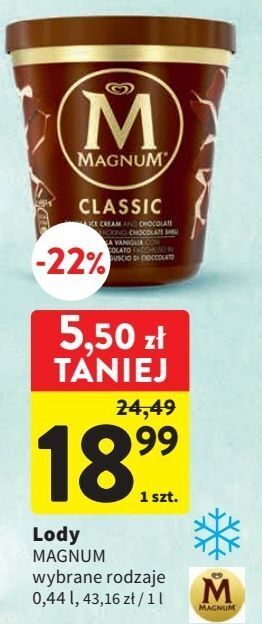 Intermarche Lody classic algida magnum oferta