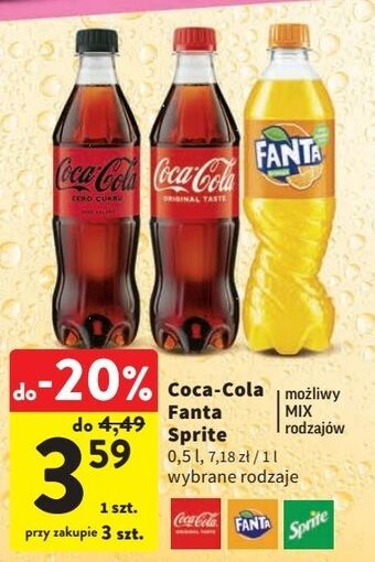 Intermarche Napój pomarańczowy fanta oferta