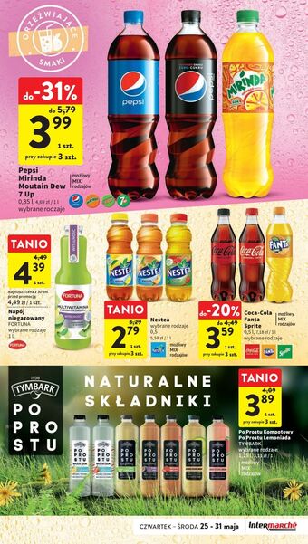 Intermarche Napój orange mirinda oferta