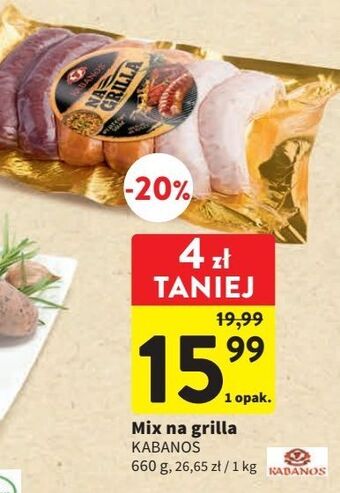 Intermarche Mix grilowy kabanos oferta