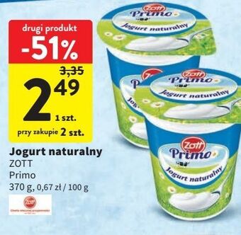 Intermarche Jogurt naturalny zott primo oferta