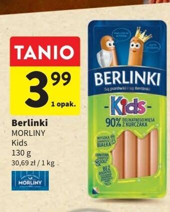 Intermarche Parowki morliny berlinki kids oferta