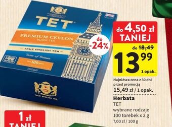 Herbata ekspresowa tet premium ceylon