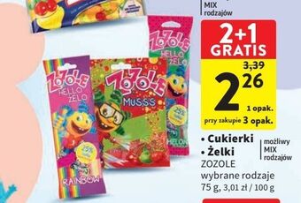 Intermarche Żelki rainbow mieszko zozole hello żelo oferta