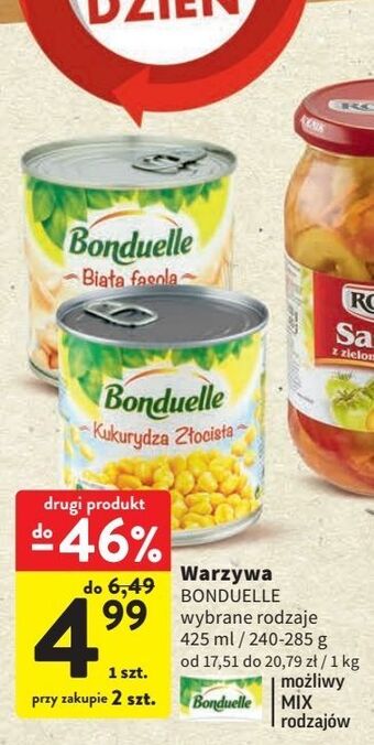 Intermarche Kukurydza konserwowa bonduelle oferta