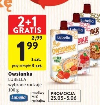 Intermarche Owsianka z malinami i daktylami lubella oferta